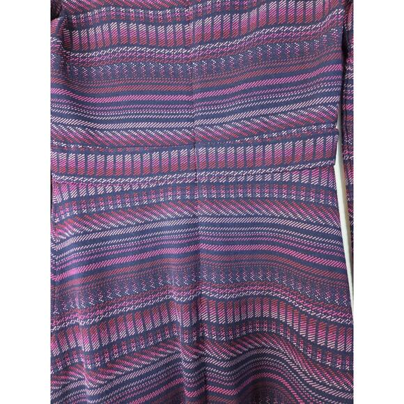 Amanda Uprichard Paxton Juniper Stripe Purple Plunge V-Neck Mini Knit Dress, XS - Picture 11 of 12